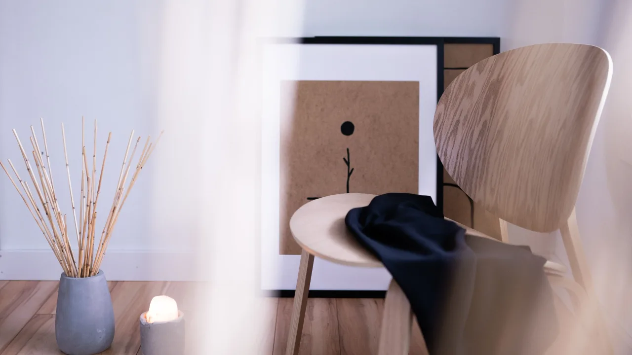 Calm, minimal treatment room with soft natural light