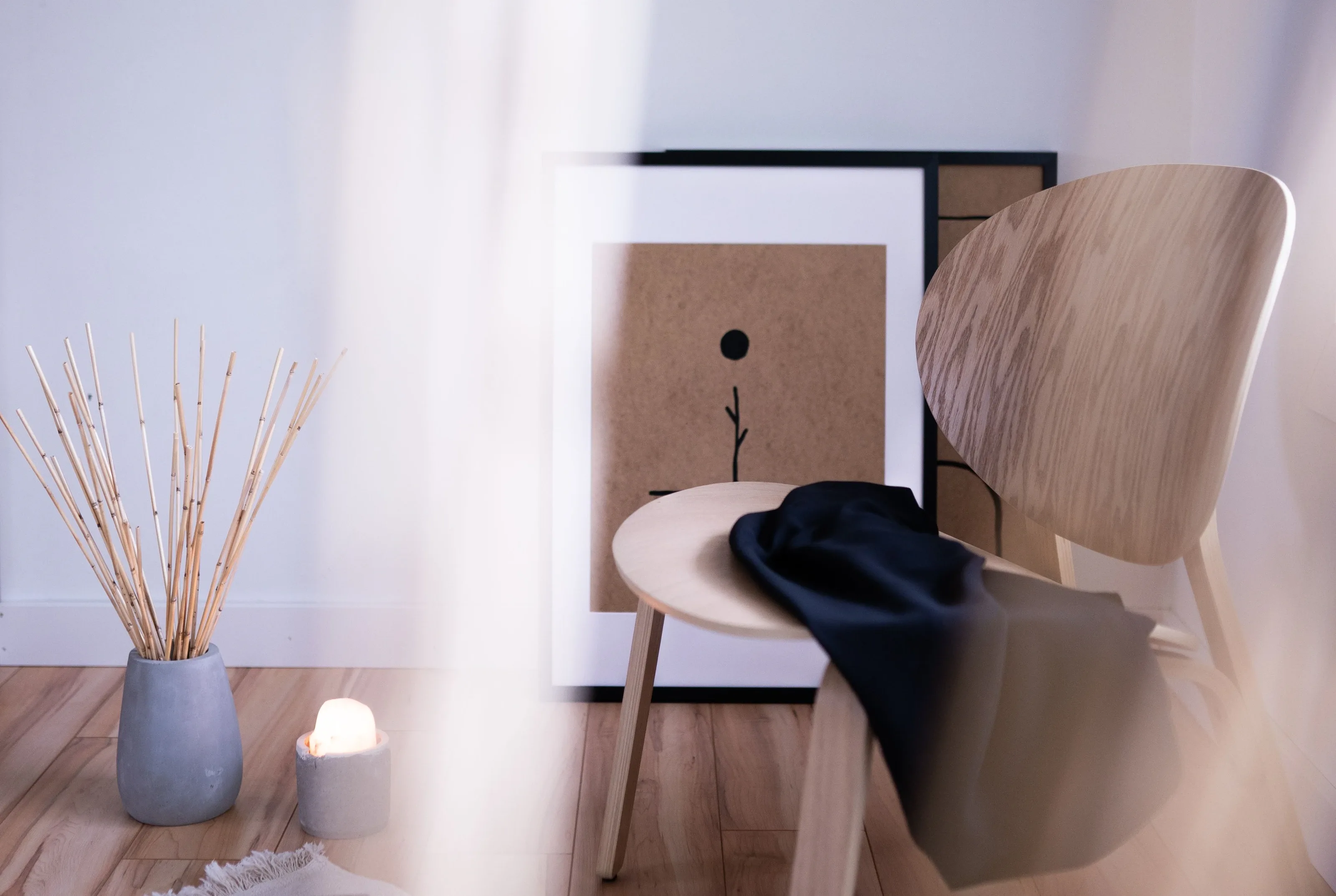 Calm, minimal treatment room with soft natural light